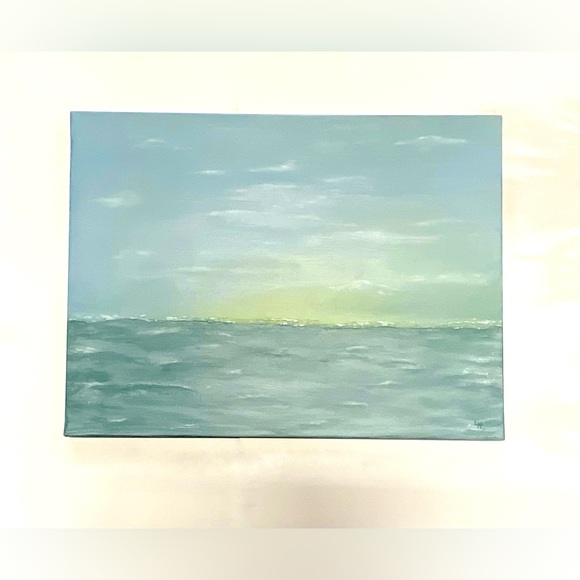 Original Textured Acrylic Abstract Landscape Painting 18x24x5/8 Stretched Canvas - Picture 9 of 10